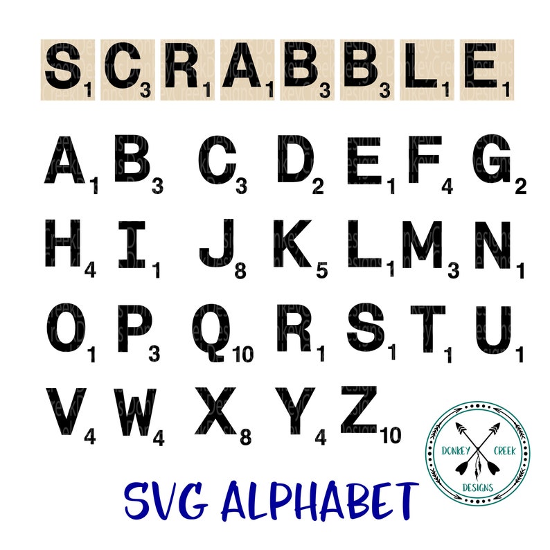 Scrabble Letters SVG