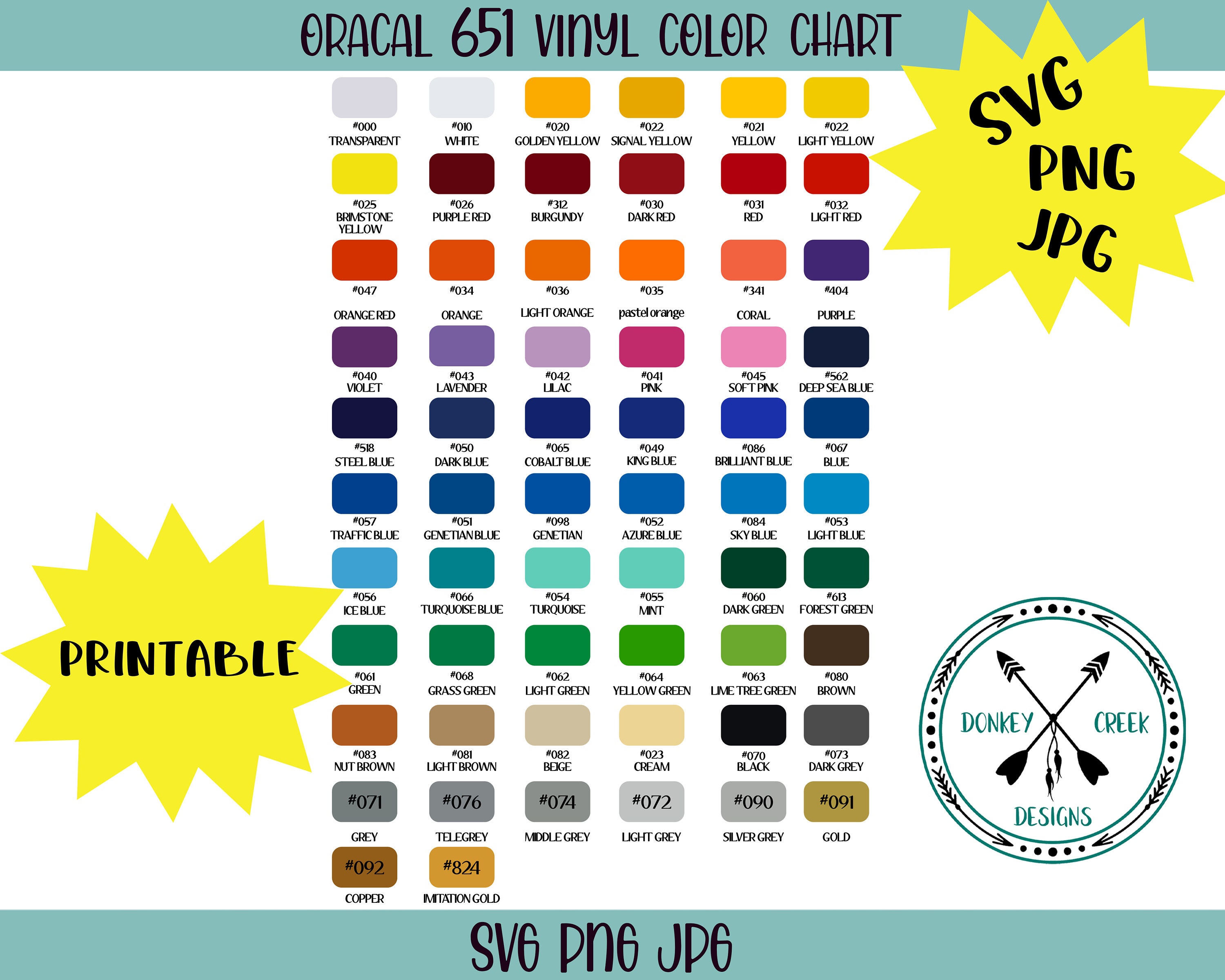 oracal 651 color codes oracal 651 color codes