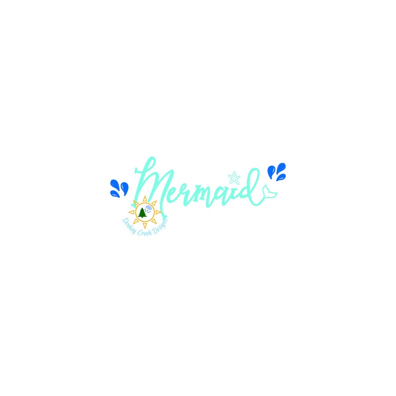 Download Mermaid SVG Mermaid word art silhouette cut file DXF file ...