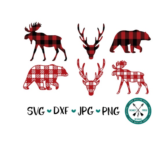 Download Bear Svg Moose Svg Deer Svg Woodland Animals Print And Cut Etsy