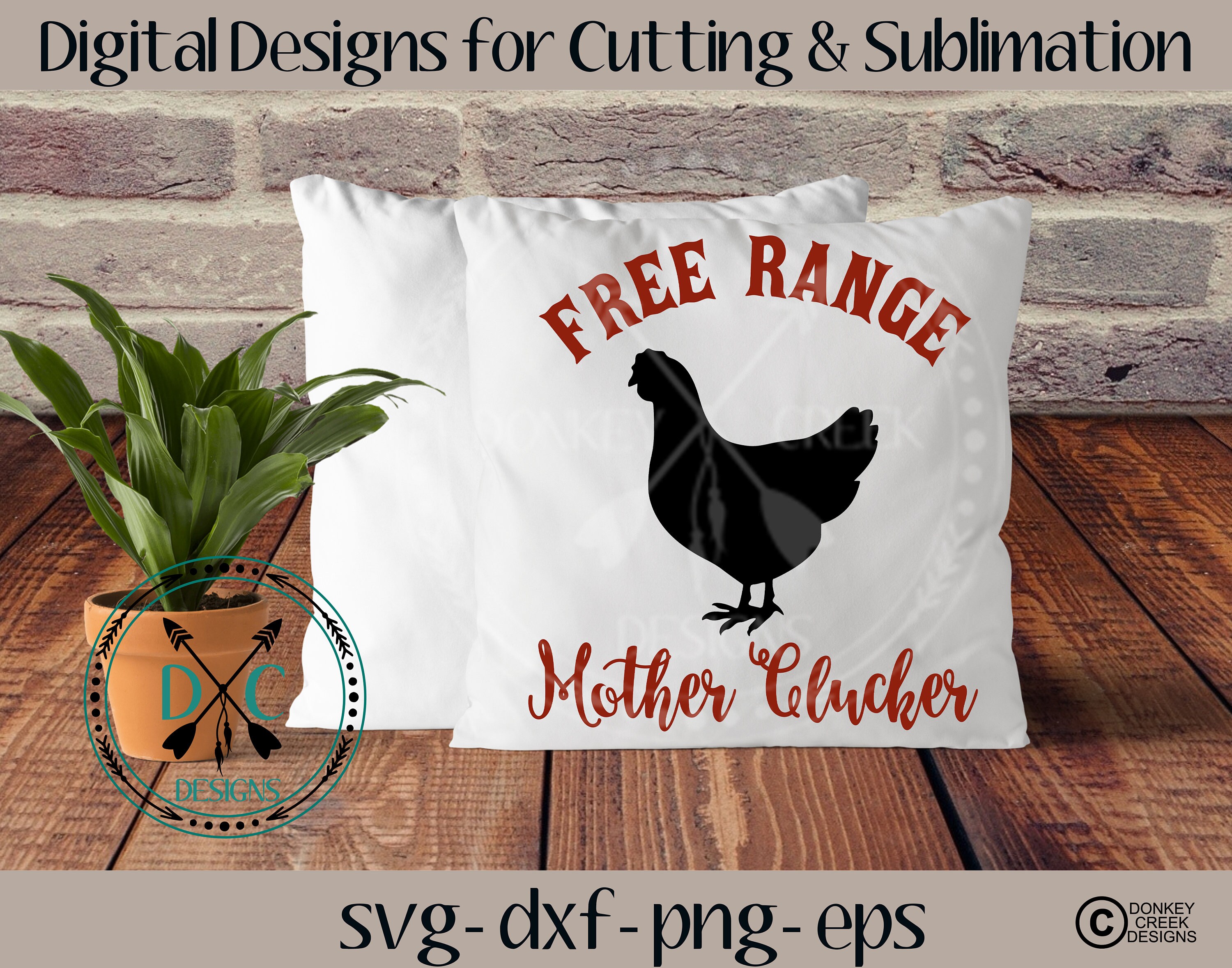 Download Free Range Svg Mother Clucker Farm Decor Funny Chicken Etsy