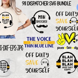 911 Dispatcher svg Bundle|Funny Dispatcher Design| dispatcher headset svg|sublimation PNG| Funny 911 svg|Cricut and Silhouette Cut Files