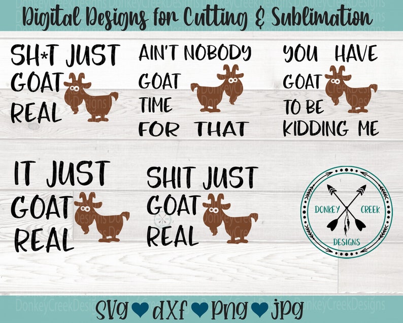 Download Goat SVG Bundle funny goat puns goat svg goat quotes You ...