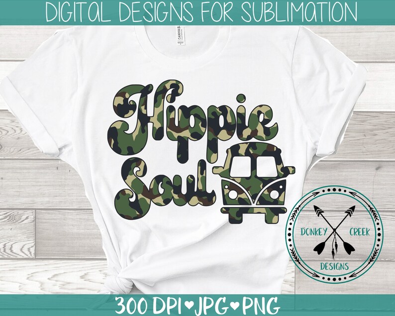 Download Hippie Soul Sublimation bundle hippie van Camouflage | Etsy