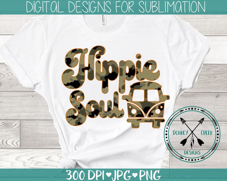 Download Hippie Soul Sublimation bundle hippie van Camouflage | Etsy