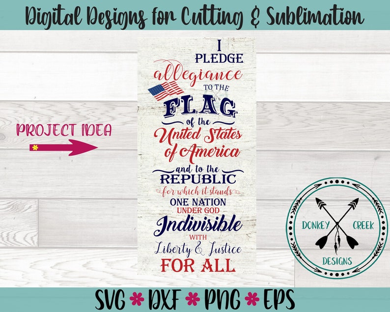 Download Pledge Of Allegiance Svg Independence Day 4th Of July Patriotic Svg America Silhouette Cricut File Patriotic Sign Svg Americana Home Decor Craft Supplies Tools Kids Crafts Vadel Com