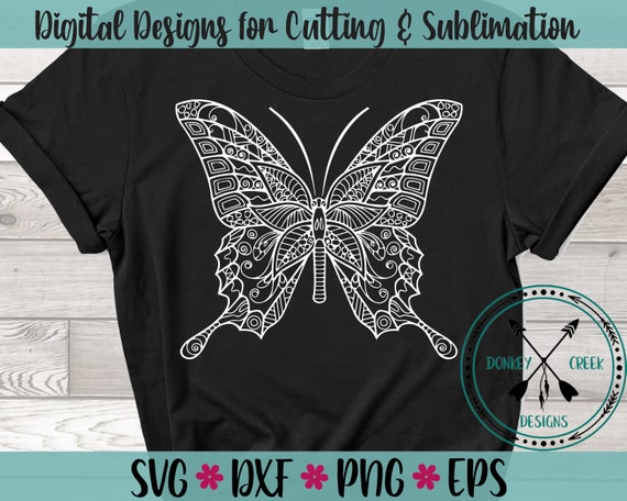 Download Butterfly Mandala Svg Butterfly Svg Silhouette Cricut Etsy SVG, PNG, EPS, DXF File