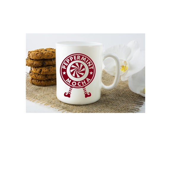 Download Peppermint Mocha Svg Coffee Mug Decal Design Mug Svg Etsy PSD Mockup Templates