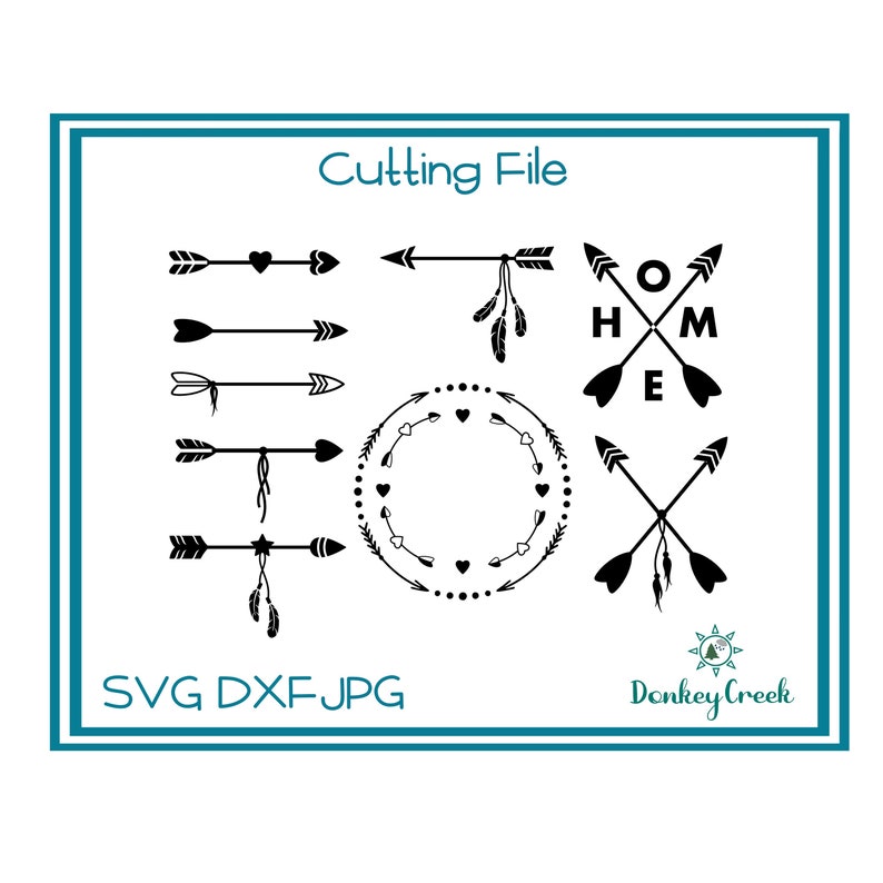 Download Arrow SVG bundle circle arrow frame arrow silhouette cut files | Etsy