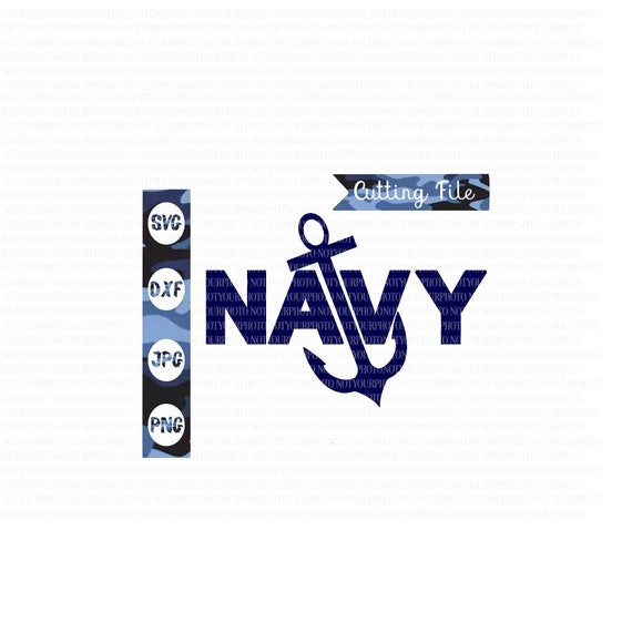 Navy anchor svg US Navy svg Nautical silhouette cricut cut | Etsy