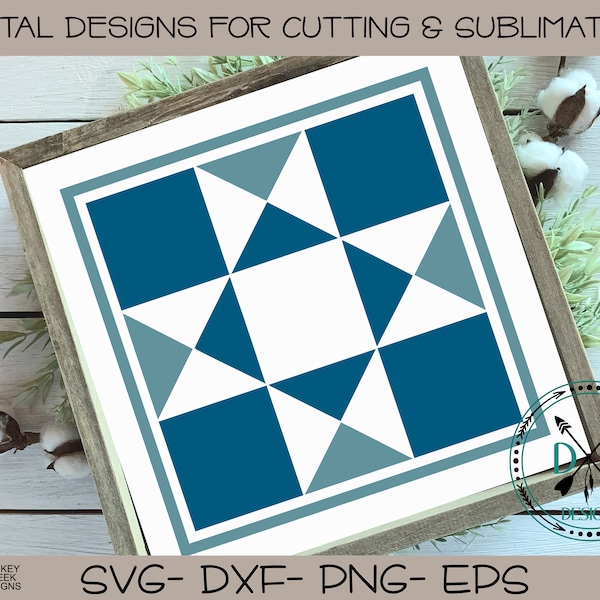 Barn quilt SVG quilt square svg silhouette cricut cutting file quilt clip art quilt block svg printable home decor