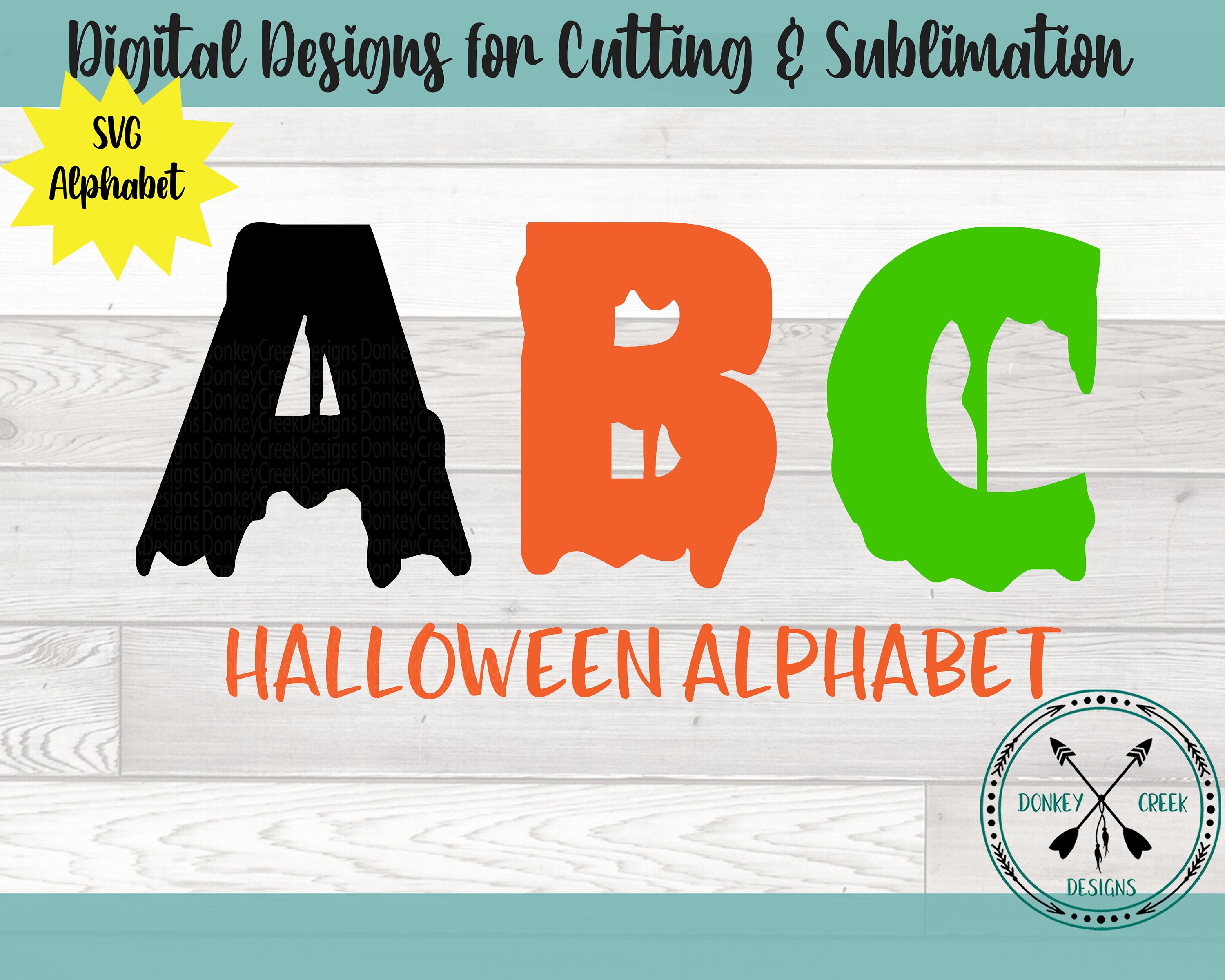 Download Halloween Alphabet Svg Spooky Scary Alphabet Letters Svg Font Etsy