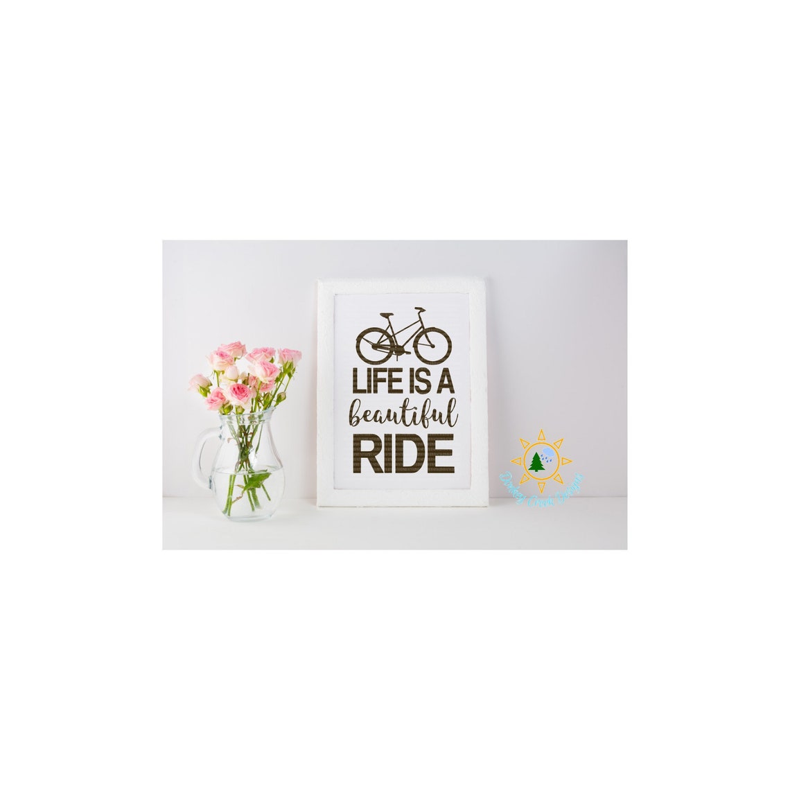 Life is a Beautiful Ride Quote Svg Bicycle Svg Clipart Etsy