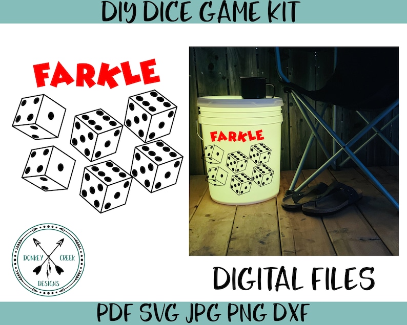 Download Yardzee SVG Dice game bundle family yard game Farkle yard ...