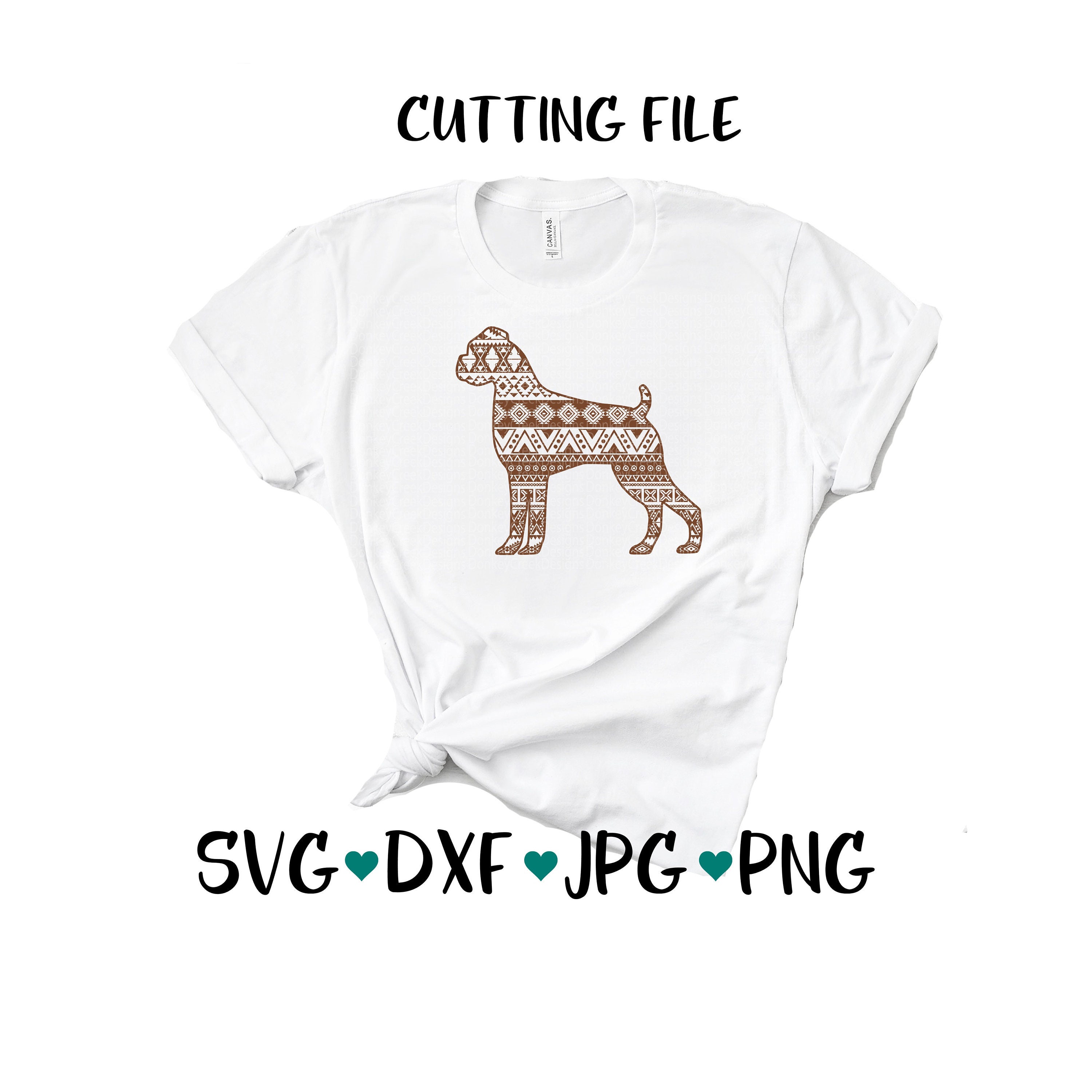 Download Boxer Dog Svg Boxer Love Aztec Tribal Pattern Mandala Etsy
