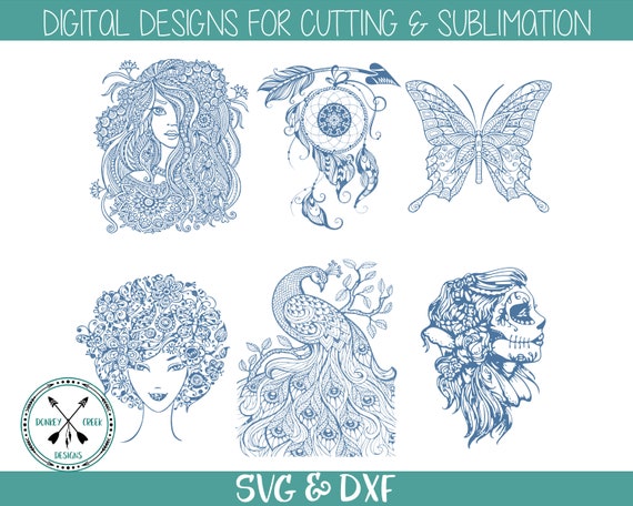 Download Mandala Svg Bundle Mandala Cutting Files Silhouette Cameo Etsy 3D SVG Files Ideas | SVG, Paper Crafts, SVG File