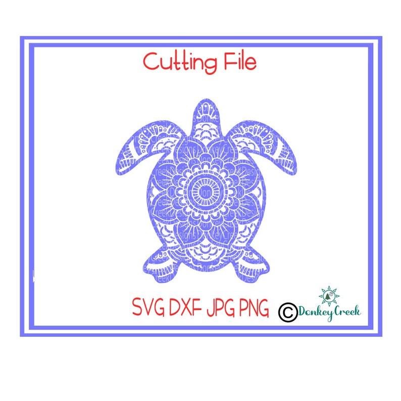 Download Mandala turtle svg turtle svgsilhouette cricut cut file | Etsy