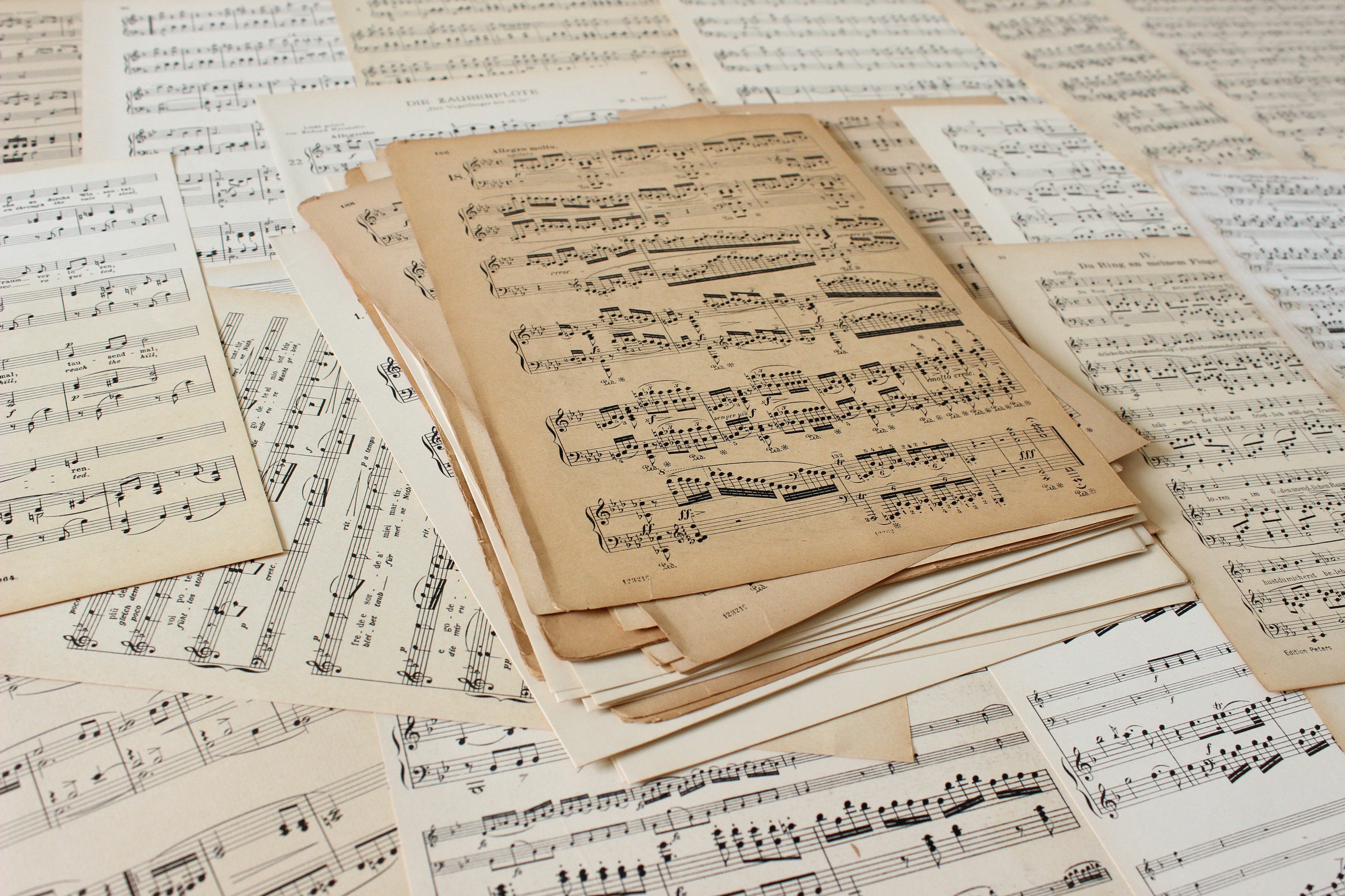 20 Sheets Vintage Music Paper | Music Sheets | Music Paper 20 Sheets Vintage Music Paper | Music Sheets | Music Paper