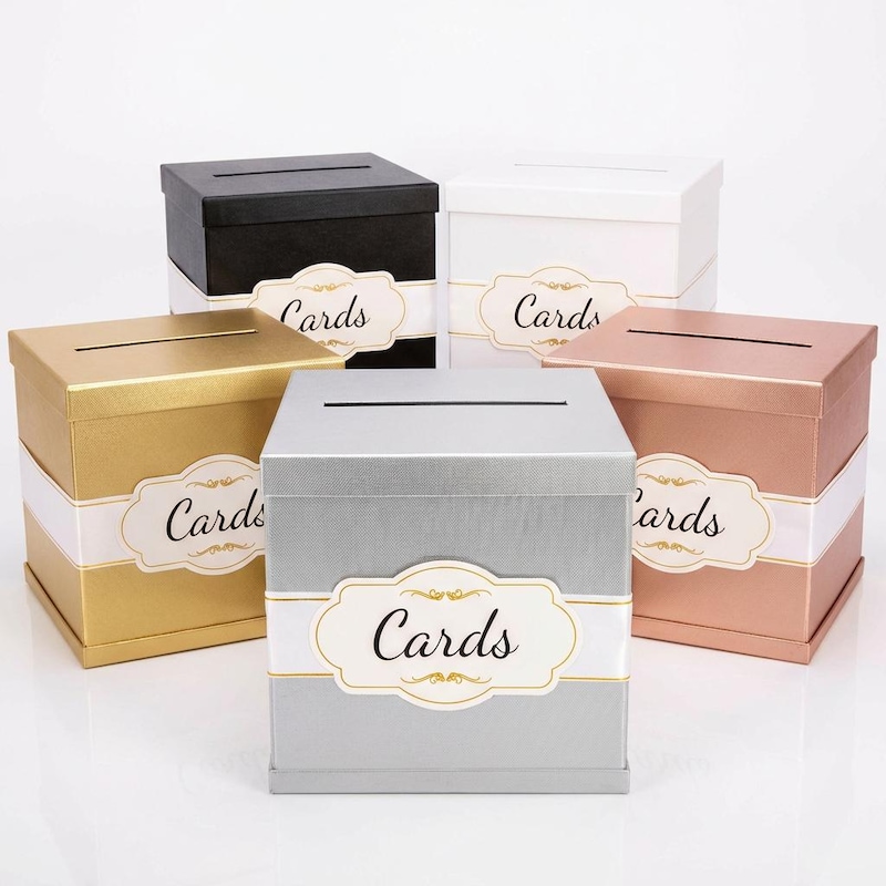 Wedding Lock Box Silver - Etsy