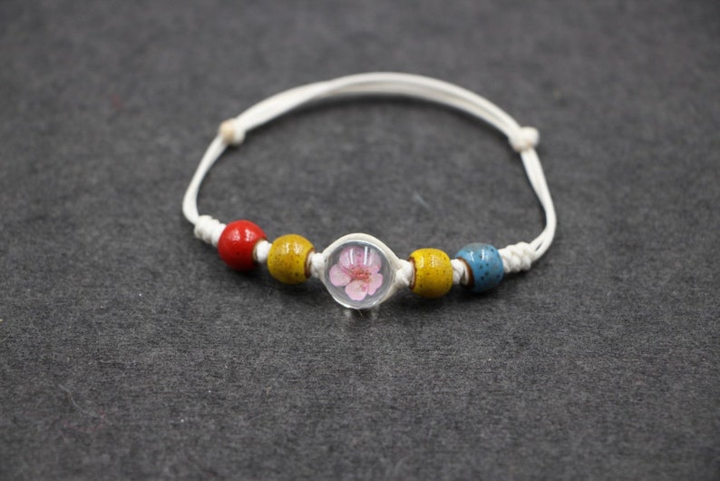Bracelet real Cherry Blossom with Pearls