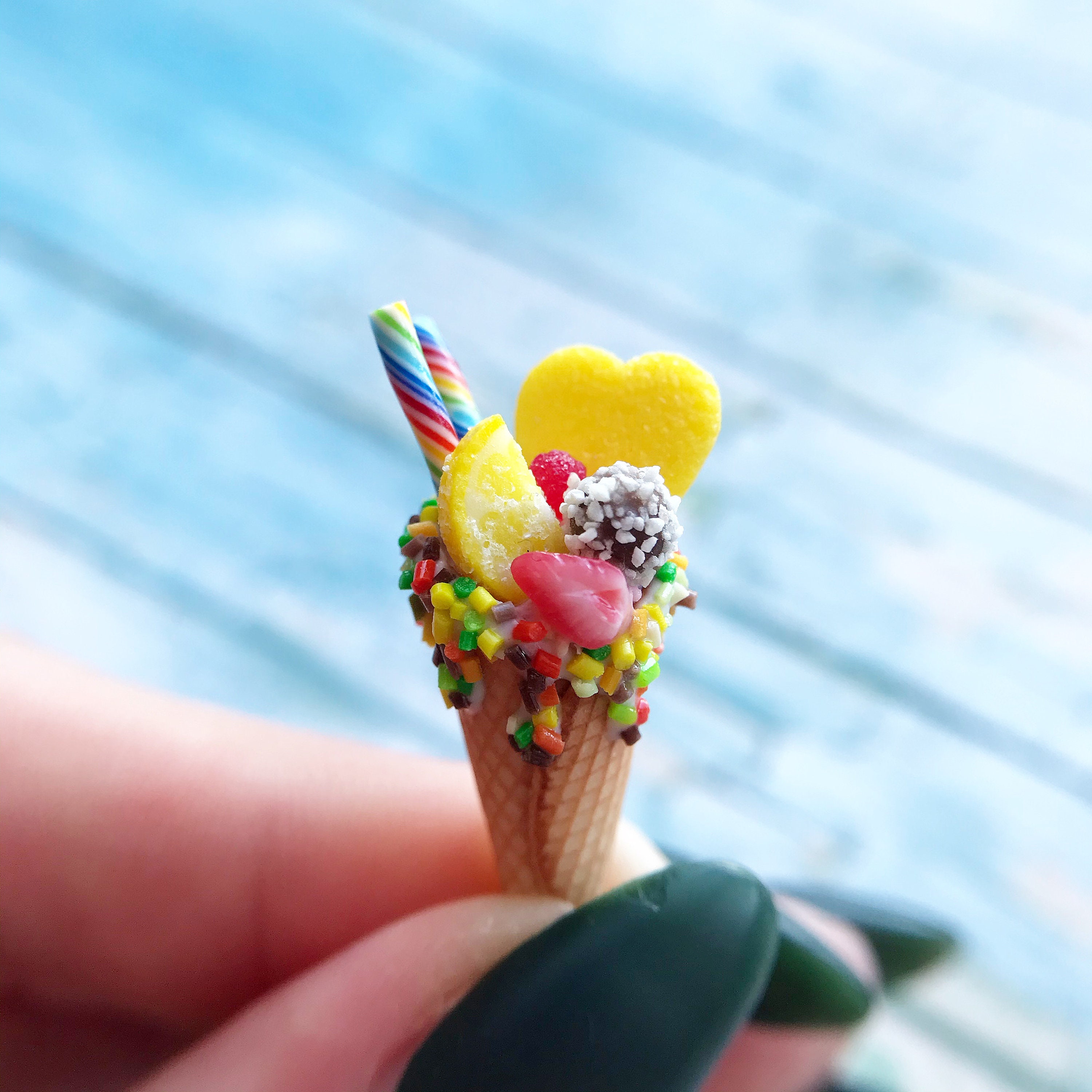 Realistische Miniatur Eis Etsy