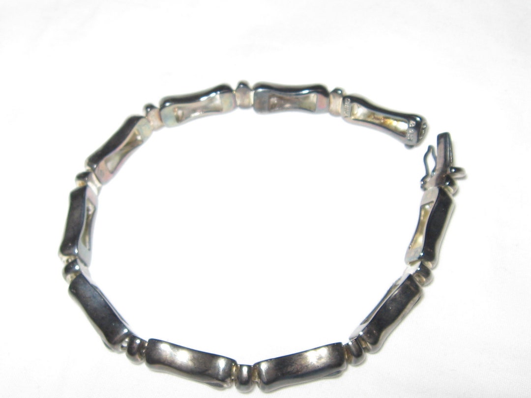 Vintage Ross Simons Sterling Silver 925 7 Bar Link Etsy