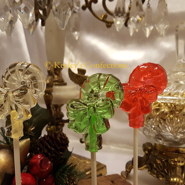 Clear Toy Candy, Christmas Candy Cane Christmas Barley Lollipops