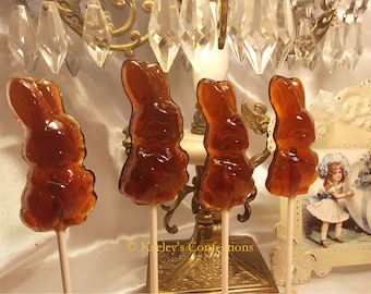 Easter Root Beer Bunnies Clear Toy Candy Lollipops