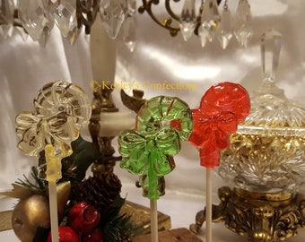 Clear Toy Candy, Christmas Candy Cane Christmas Barley Lollipops