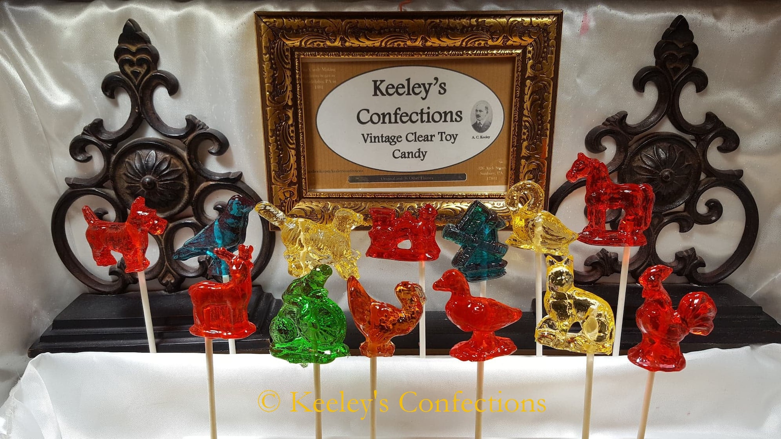 Vintage Clear Toy Candy Barley Lollipops 13 Count Etsy