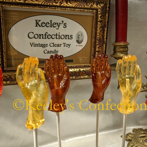 Vintage Clear Toy Candy Barley Lollipops 9 Count Vintage 3 Etsy