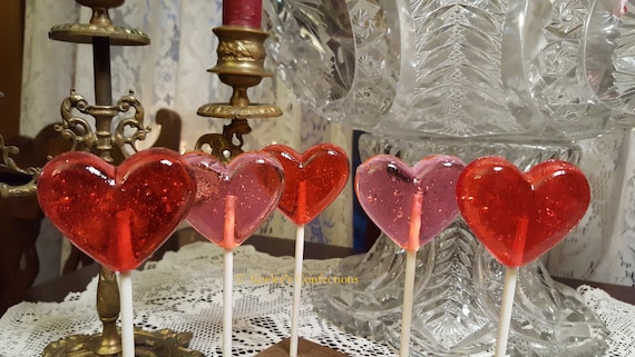 Valentine Candy, Heart Lollipop Wrapping Paper