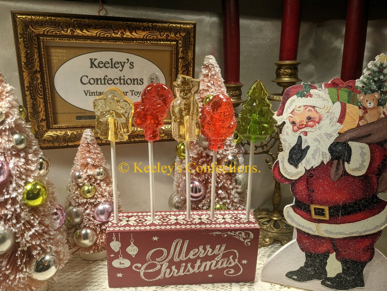 Christmas Clear Toy Candy, Barley Lollipops image 2