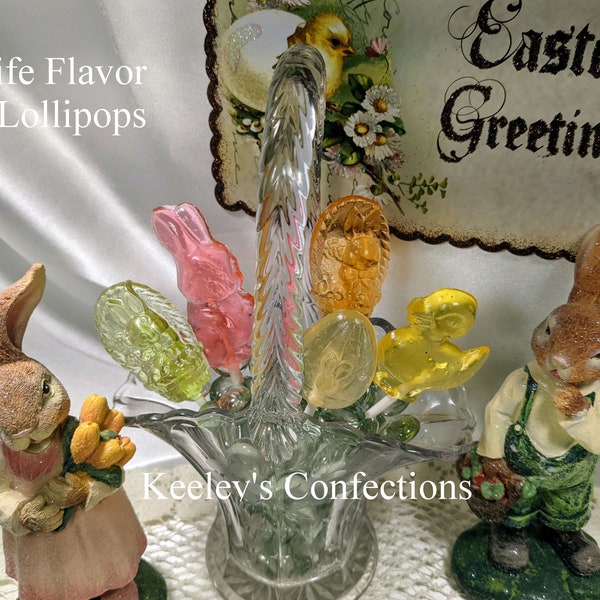 Life Flavor Lollipops Clear Toy Candy Easter lollipops