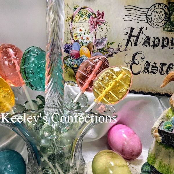 Easter Egg Clear Toy Candy lollipops