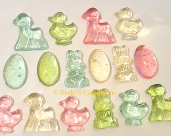 Easter Mix Bite Sized Clear Toy Candy Edible Hard Candy Cupcake Topper, Cake Decor, Party Favor