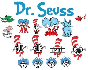 Download Dr seuss vector | Etsy