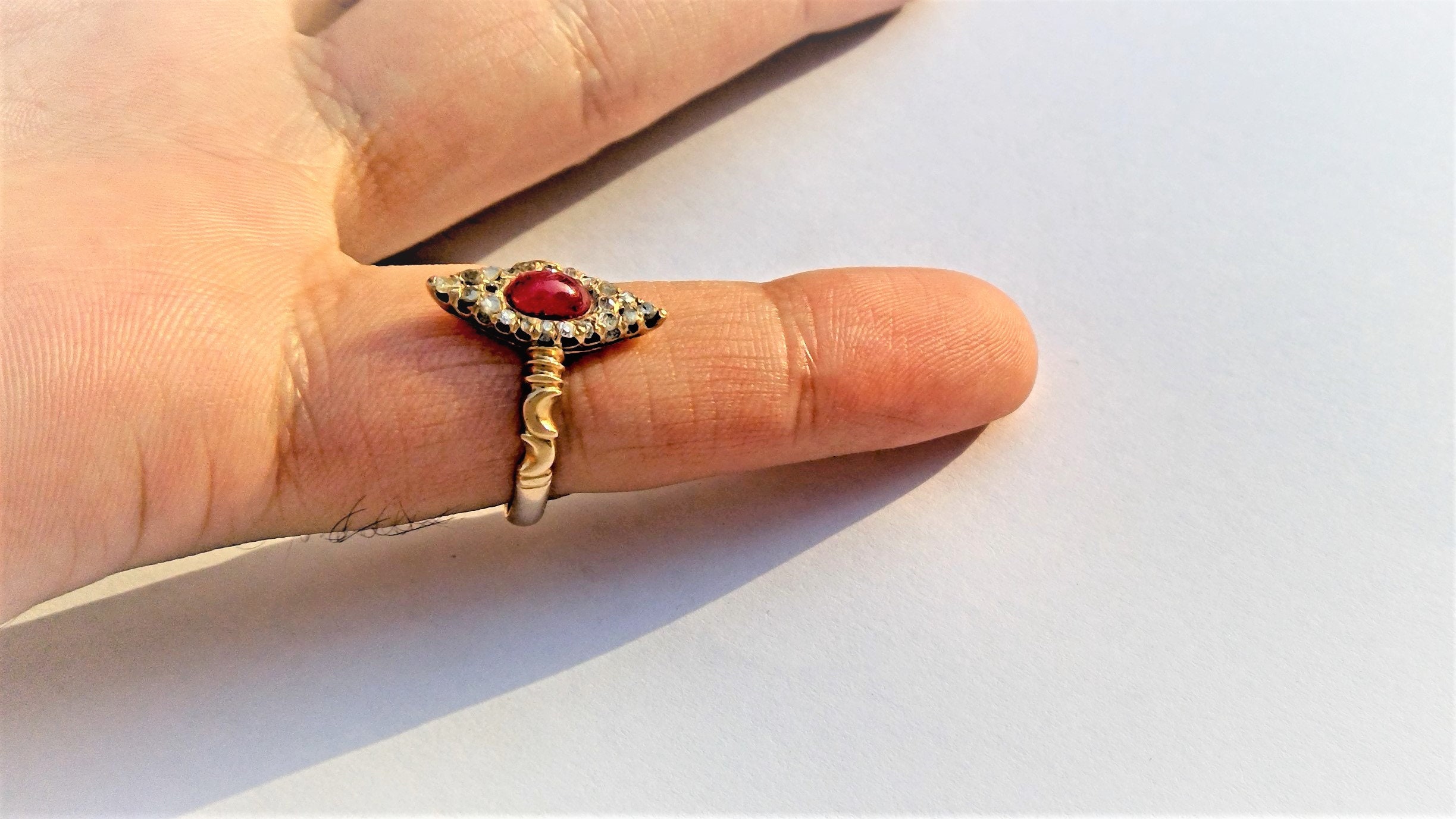 Antique ruby ring | Etsy