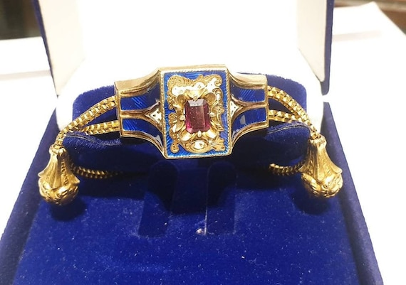 Antique enamel gold Bracelet