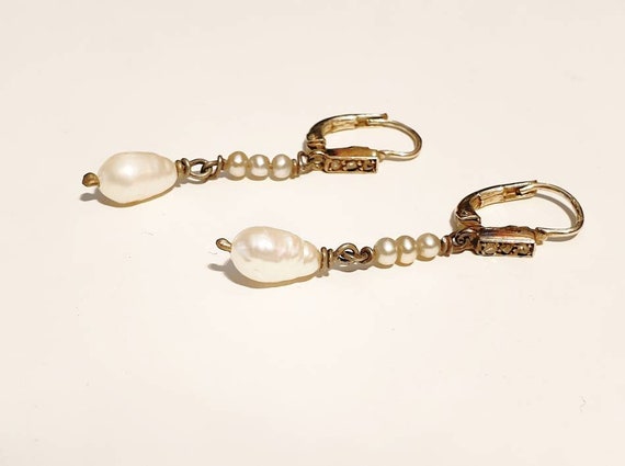 Antique pearl earrings