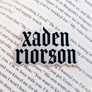 Xaden Riorson Sticker | Fourth Wing Sticker | Iron Flame Sticker | Onyx Storm Sticker | Empyrean Series Sticker