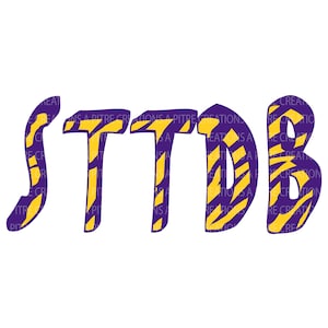 STTDB PNG, Louisiana, Purple and Gold, Tiger Print PNG, Cajun, Sublimation, png for shirt, Digital File