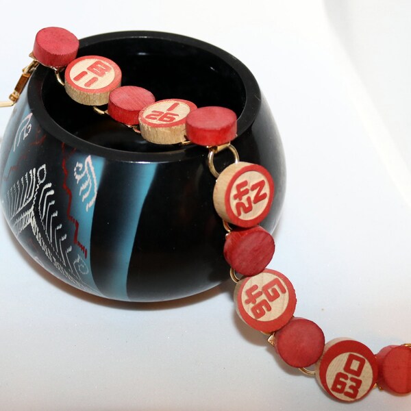 Red Bingo Chips Etsy