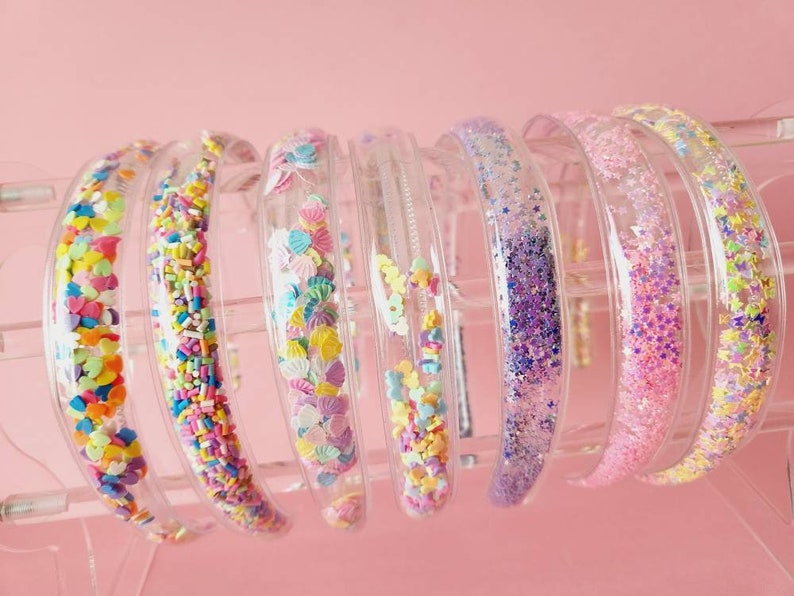 Confetti Shaker Headband Sprinkle Headband Stocking Stuffer Etsy