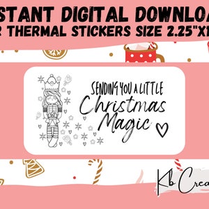 digital packaging sticker for small business, small business stickers, packaging stickers, thank you stickers, thank you png, christmas png