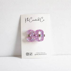 Two number Birthday age hair clip, women&#39;s birthday hair clip, hair clip for women, ts hair clip, eras tour hair clip, birthday hair clip