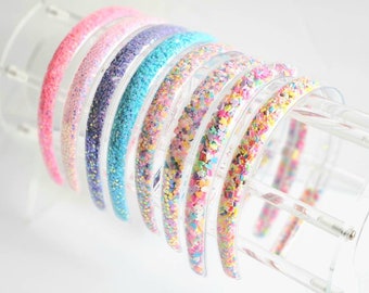 Confetti Sprinkle Headband – Waterproof, Glittery, Perfect Stocking Stuffer! Ideal Girls' Gift and Fashion Accessory.