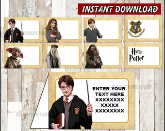 harry potter labels etsy