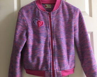 Girls Bomber Jacket with Swarovski Crystals