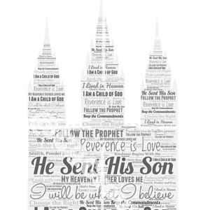 LDS Temple with Primary Music &quot;Everything I need to know I learned in Primary&quot;